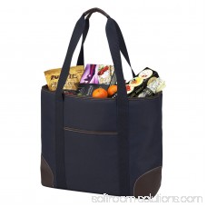Picnic at Ascot Bold Insulated Large Picnic Tote - Navy and White